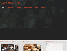 Tablet Screenshot of casamiahotel.com